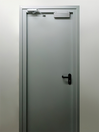 Огнеупорная дверь, внутренняя сторона